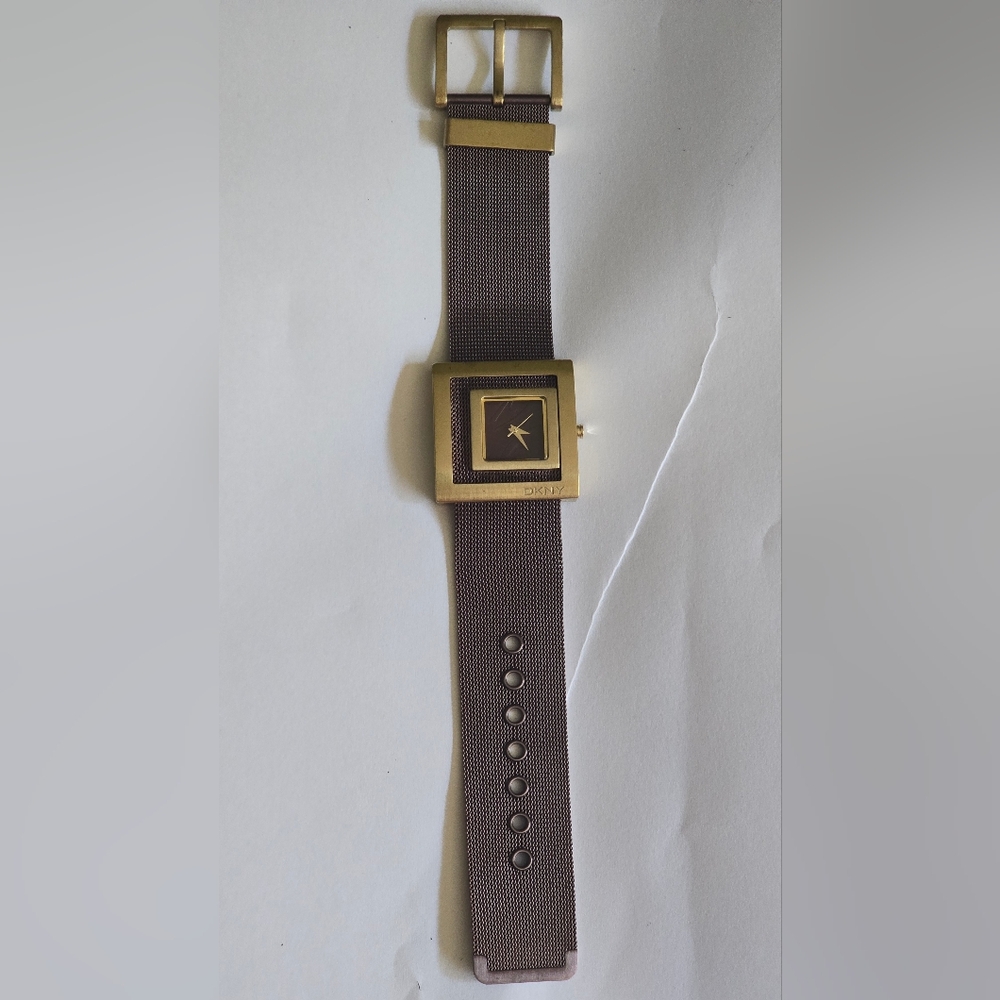 DKNY Gold and Brown Smartwatch